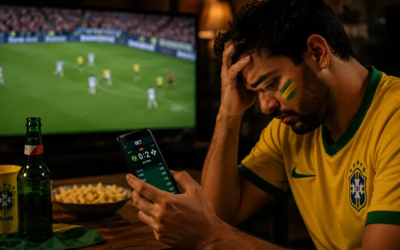 Bets roubam a graça do futebol: Brasil perde, mas foco é na aposta