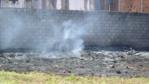 Bombeiros combatem três queimadas em uma manhã em Campo Grande