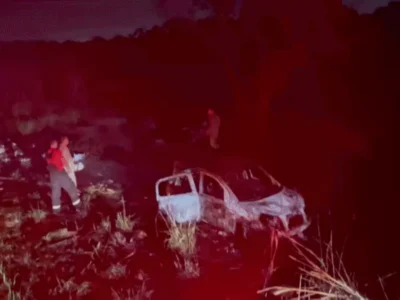 Carro com maconha pega fogo e explode na BR-262 em Campo Grande