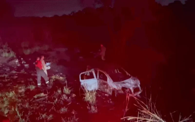 Carro com maconha pega fogo e explode na BR-262 em Campo Grande