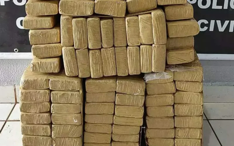Jovem preso com 394 kg de maconha em MS-164