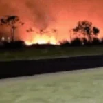 Incêndio de grande porte atinge mata em Chapadão do Sul