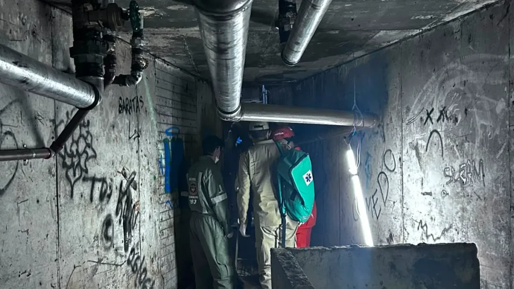 Trabalhadores passam mal em caixa-d'água em obra do Belas Artes